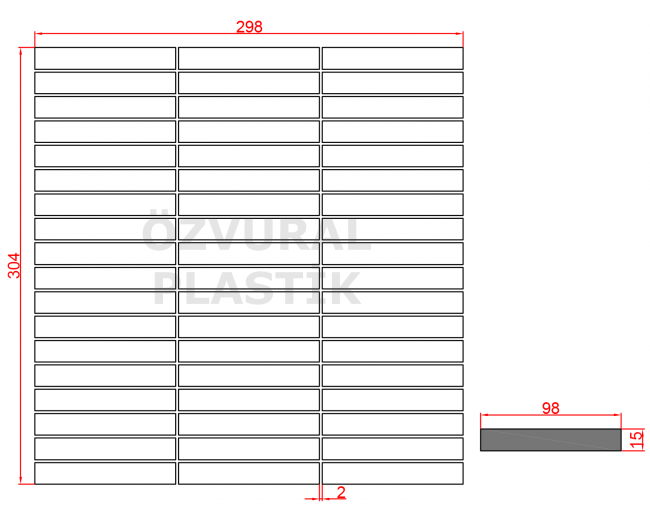 K100 - Kauçuk Dizgi Kalıbı