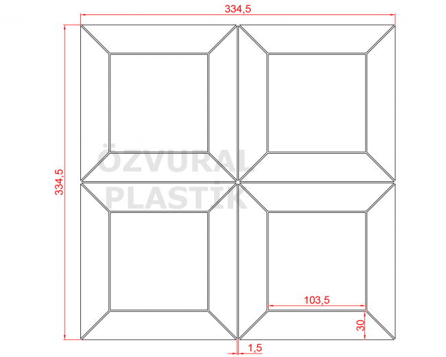 K1019 - Kauçuk Dizgi Kalıbı
