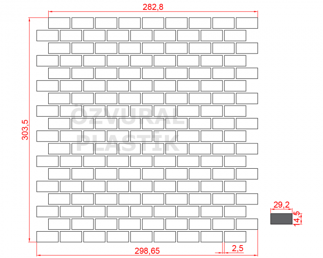 K1020 - Kauçuk Dizgi Kalıbı