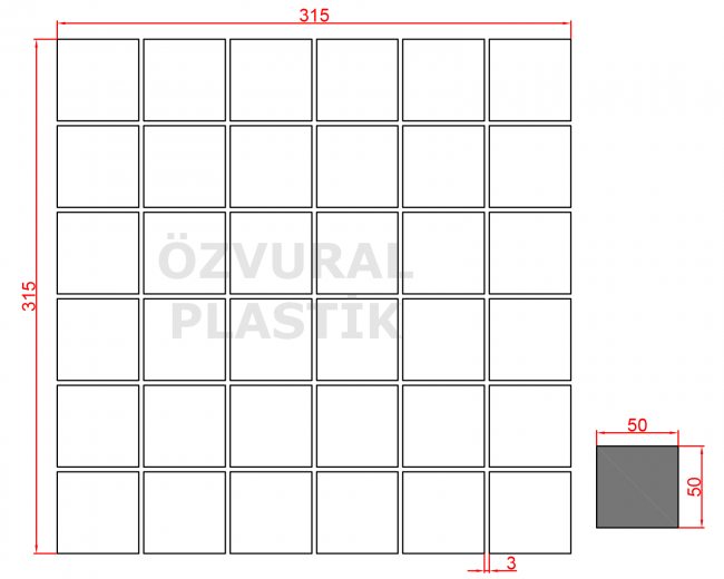 K105 - Kauçuk Dizgi Kalıbı