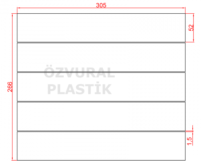 K107 - Kauçuk Dizgi Kalıbı