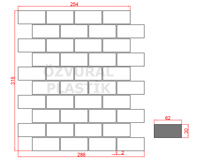K119 - Kauçuk Dizgi Kalıbı
