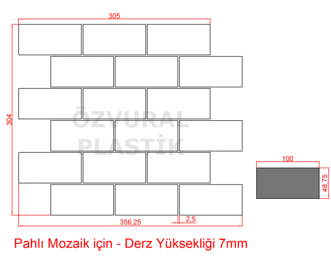 K121 - Kauçuk Dizgi Kalıbı