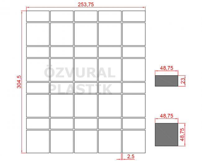 K132 - Kauçuk Dizgi Kalıbı