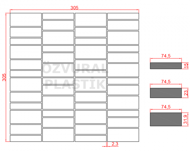 K136 - Kauçuk Dizgi Kalıbı