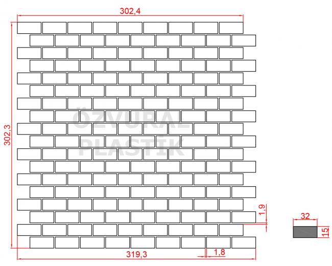 K179 - Kauçuk Dizgi Kalıbı