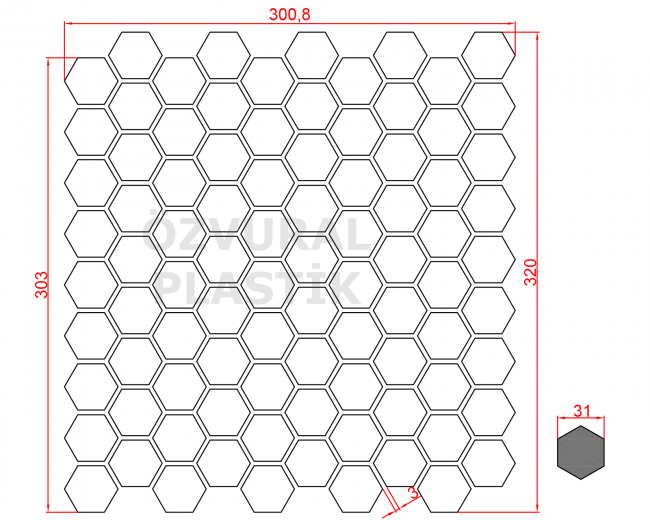 K193 - Kauçuk Dizgi Kalıbı