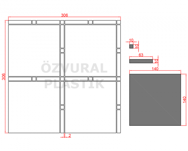 K201 - Kauçuk Dizgi Kalıbı