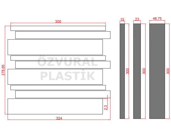 K021 - Kauçuk Dizgi Kalıbı
