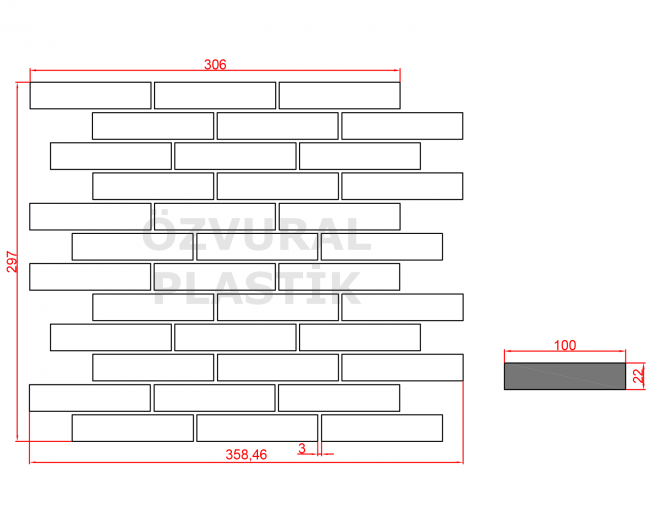 K237 - Kauçuk Dizgi Kalıbı