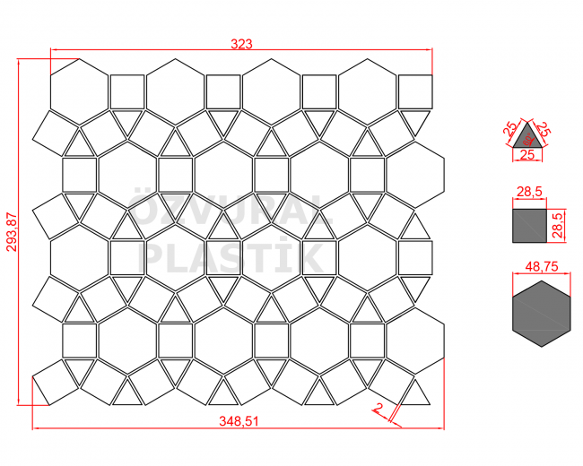 K256 - Kauçuk Dizgi Kalıbı