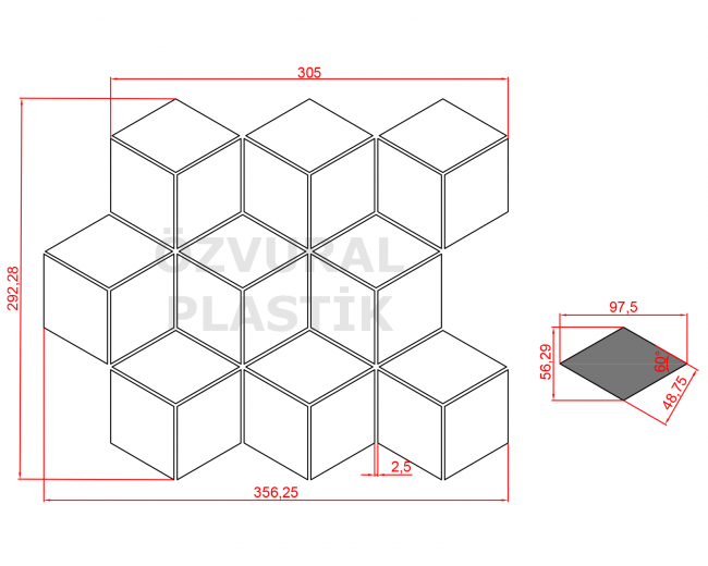 K258 - Kauçuk Dizgi Kalıbı