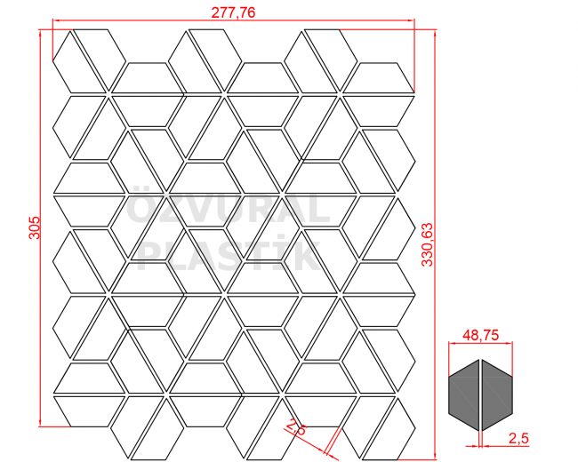 K275 - Kauçuk Dizgi Kalıbı