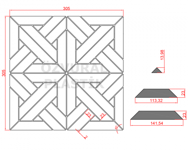K277 - Kauçuk Dizgi Kalıbı