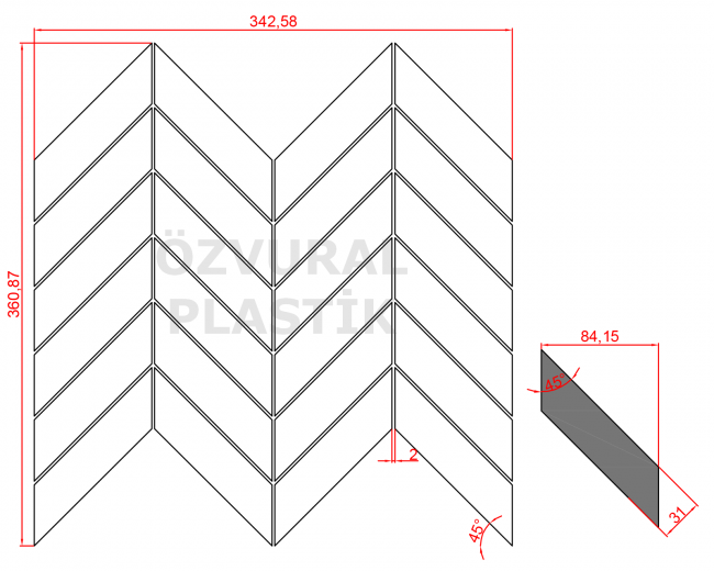 K289 - Kauçuk Dizgi Kalıbı