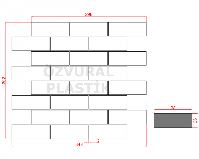 K295 - Kauçuk Dizgi Kalıbı