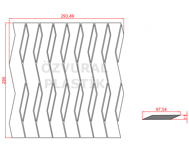 K321 - Kauçuk Dizgi Kalıbı