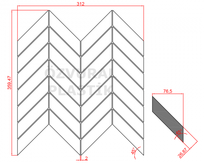 K336 - Kauçuk Dizgi Kalıbı