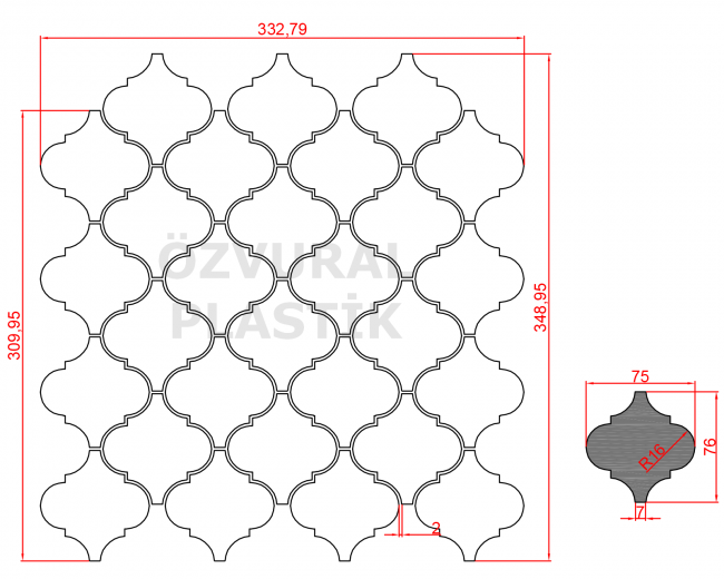K356 - Kauçuk Dizgi Kalıbı