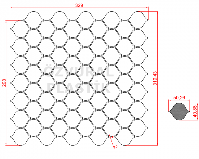 K366 - Kauçuk Dizgi Kalıbı