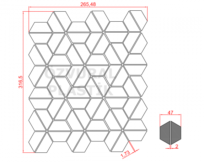 K394 - Kauçuk Dizgi Kalıbı