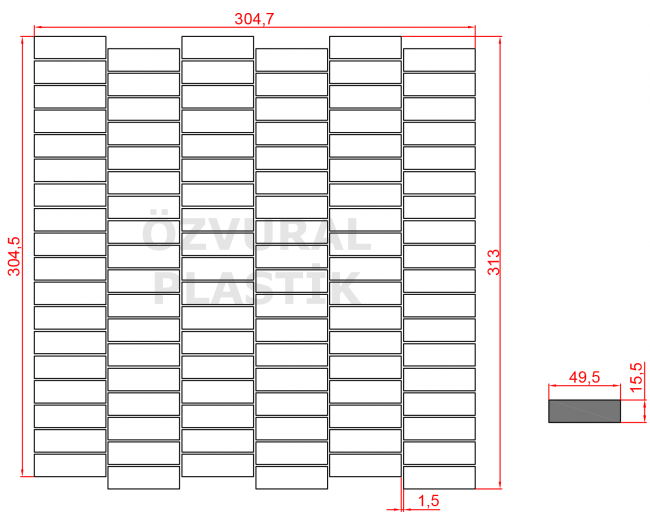K403 - Kauçuk Dizgi Kalıbı
