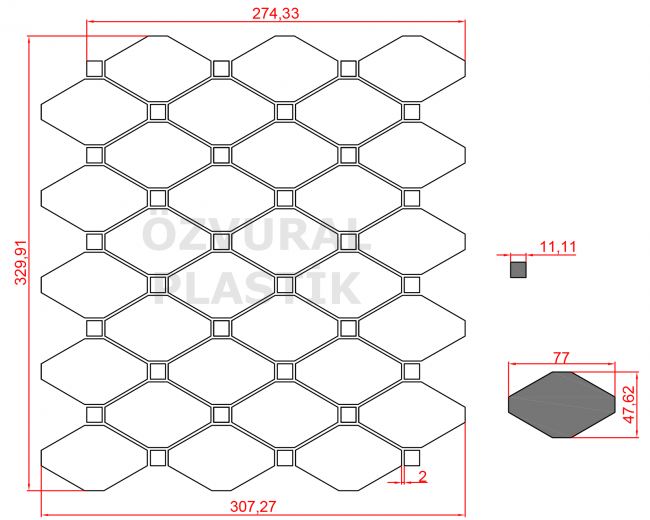 K415 - Kauçuk Dizgi Kalıbı