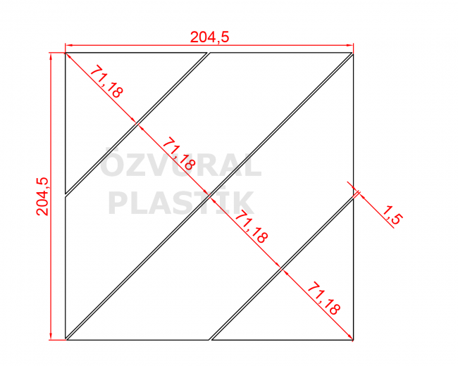 K471 - Kauçuk Dizgi Kalıbı