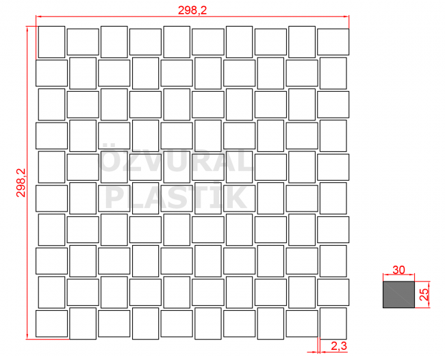 K481 - Kauçuk Dizgi Kalıbı