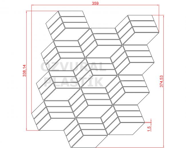 K521 - Kauçuk Dizgi Kalıbı