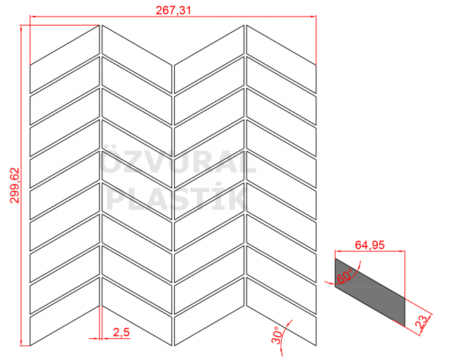 K564 - Kauçuk Dizgi Kalıbı
