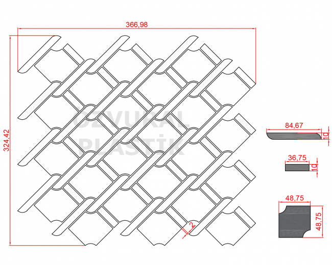 K582 - Kauçuk Dizgi Kalıbı