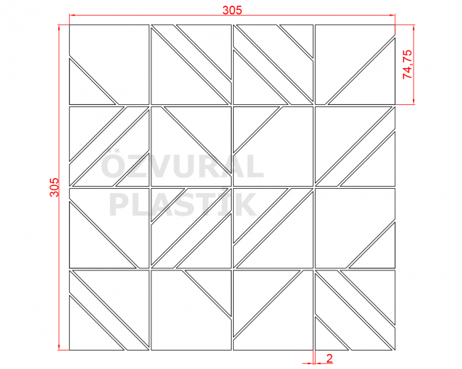 K588 - Kauçuk Dizgi Kalıbı