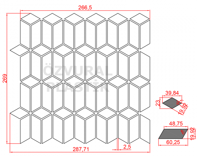 K059 - Kauçuk Dizgi Kalıbı