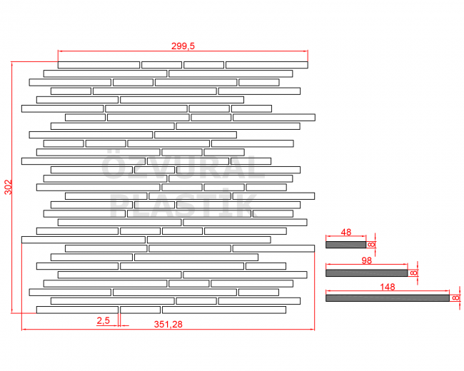 K594 - Kauçuk Dizgi Kalıbı