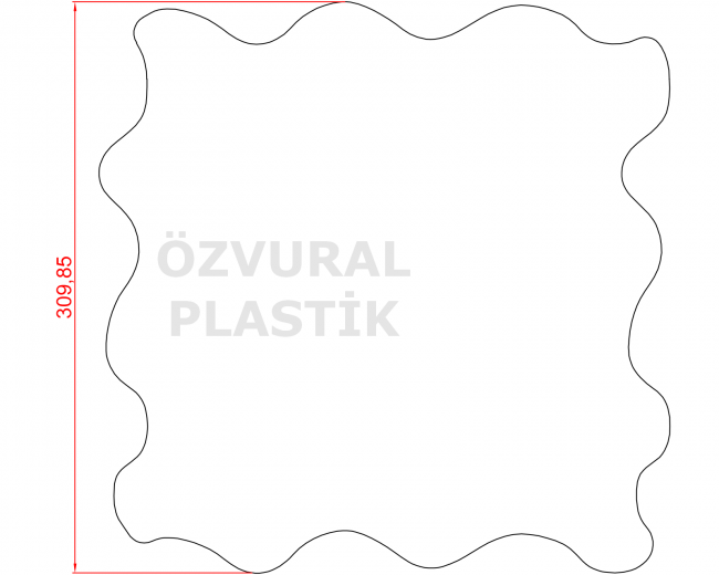K604 - Kauçuk Dizgi Kalıbı