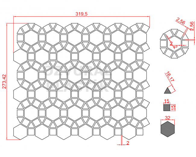 K634 - Kauçuk Dizgi Kalıbı