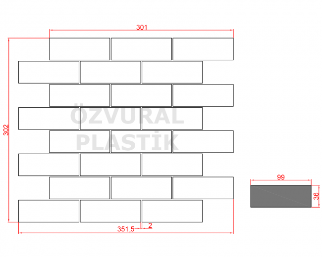 K643 - Kauçuk Dizgi Kalıbı