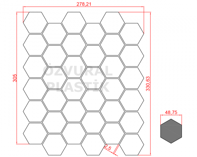 K065 - Kauçuk Dizgi Kalıbı