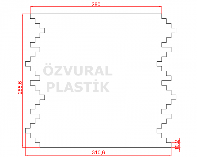 K067 - Kauçuk Dizgi Kalıbı