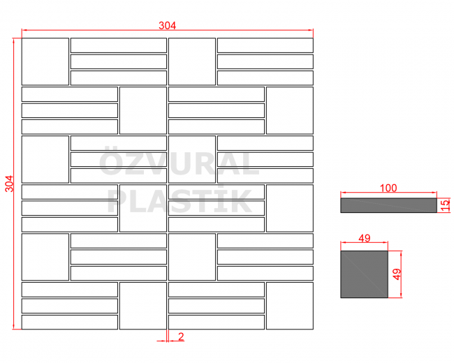 K690 - Kauçuk Dizgi Kalıbı