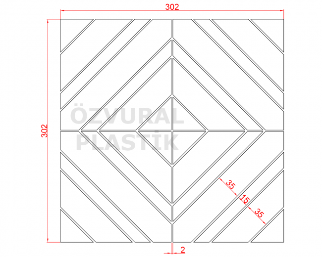K720 - Kauçuk Dizgi Kalıbı