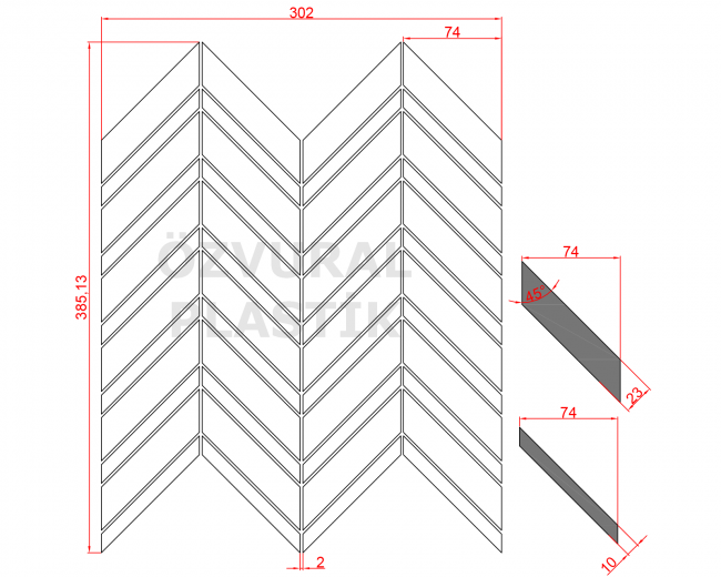 K729 - Kauçuk Dizgi Kalıbı