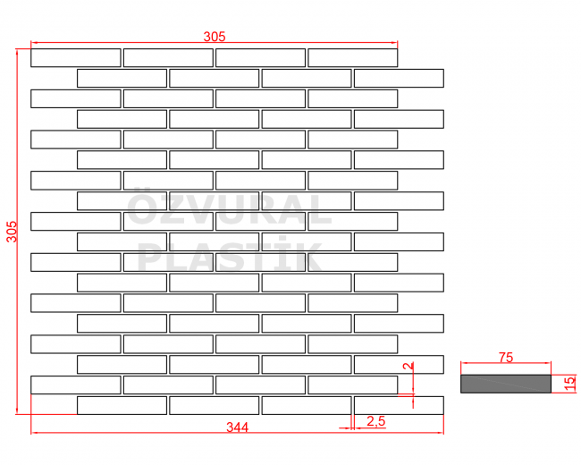 K078 - Kauçuk Dizgi Kalıbı