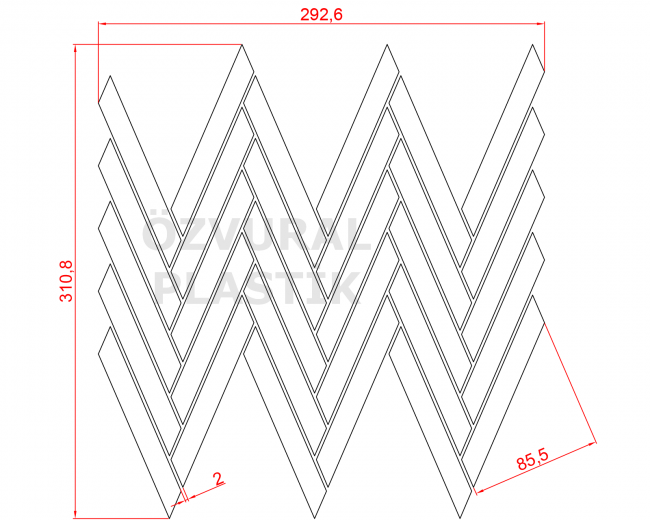 K801 - Kauçuk Dizgi Kalıbı