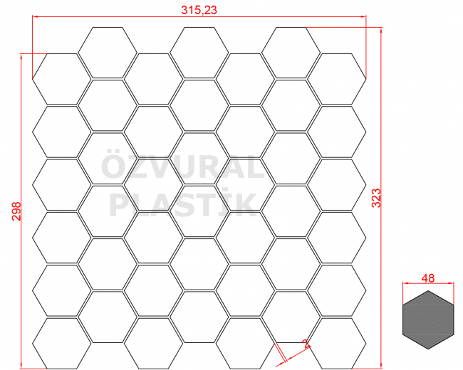 K843 - Kauçuk Dizgi Kalıbı