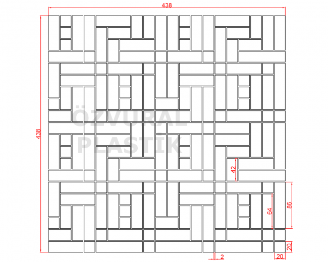K858 - Kauçuk Dizgi Kalıbı