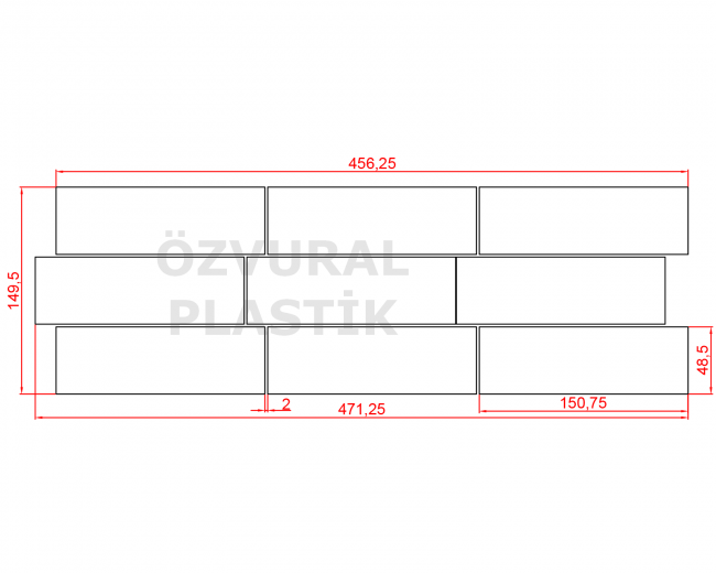 K865 - Kauçuk Dizgi Kalıbı