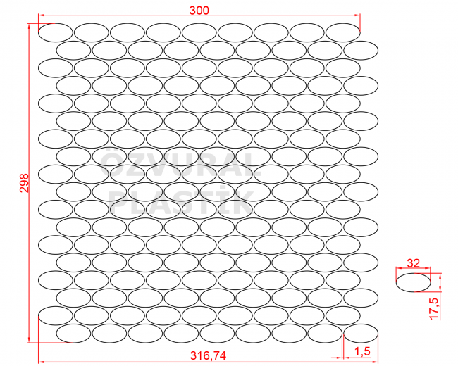 K879 - Kauçuk Dizgi Kalıbı
