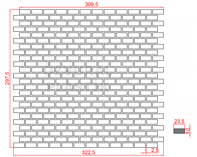 K097 - Kauçuk Dizgi Kalıbı